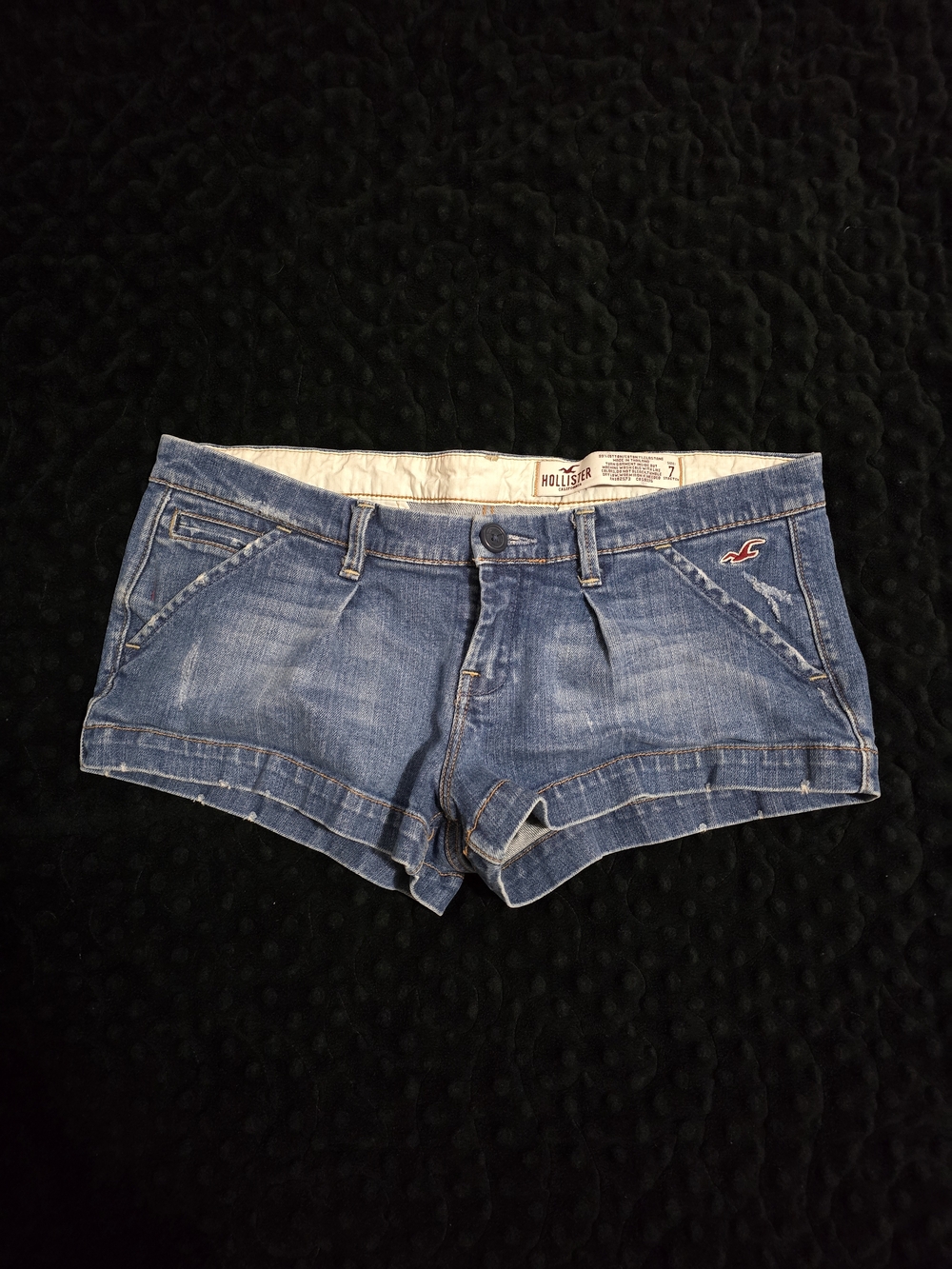 Y2K Inspired Hollister Light Blue Denim Short Shorts